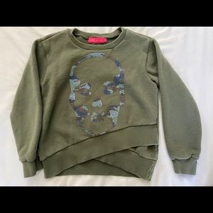 Kids skull me.n.u sweatshirt size s